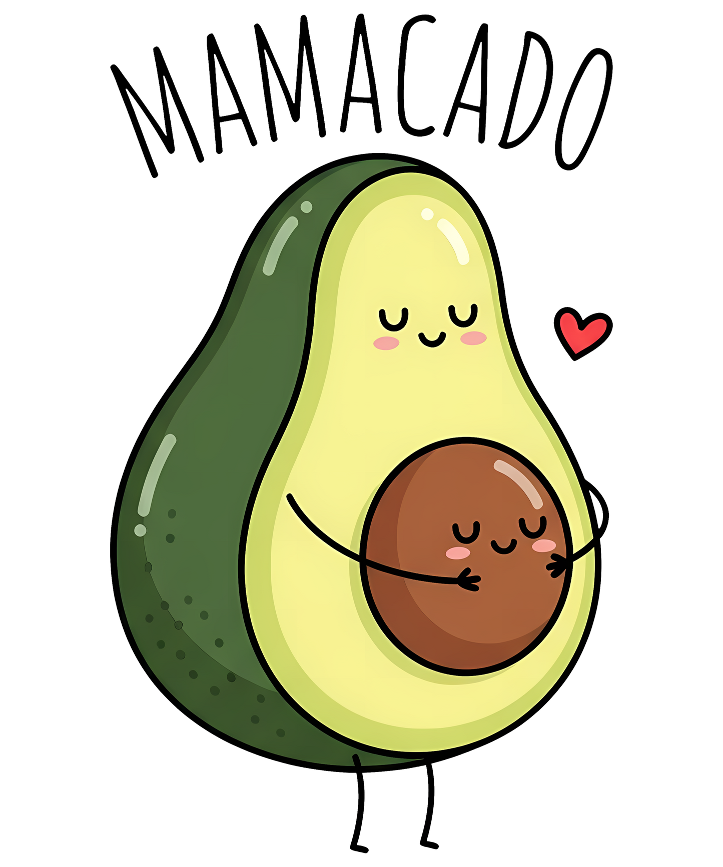 Cute Avocado Mom DTF Transfer – Funny Mother’s Day Shirt Design Ready to Press