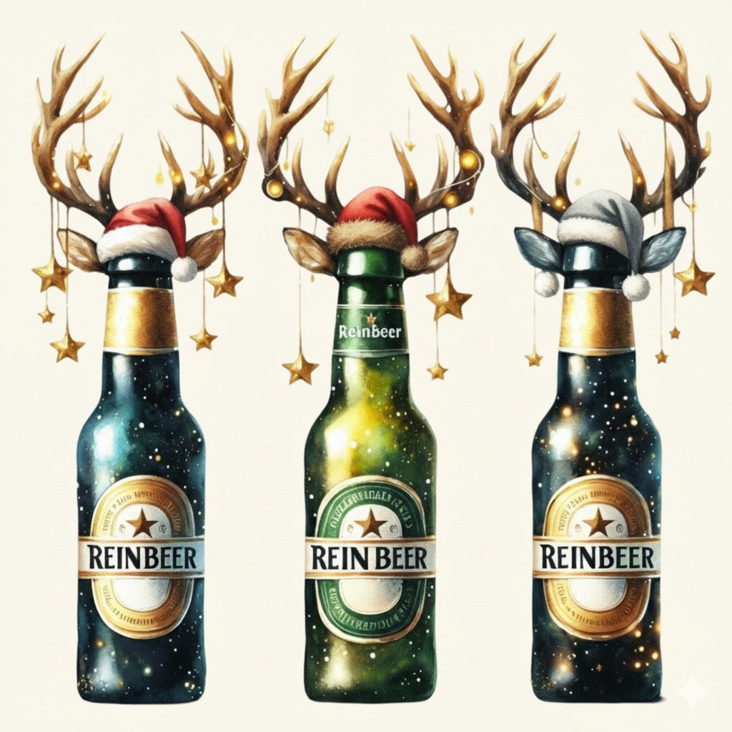 Reinbeer Christmas Design – Funny Holiday Beer Artwork