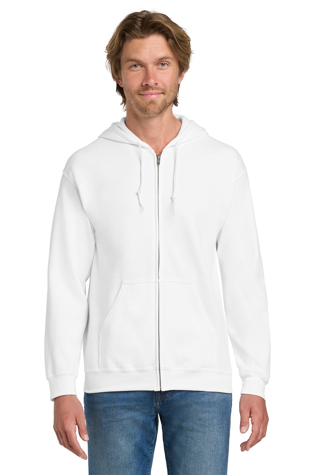 Custom unisex heavy blend full-zip hooded sweatshirt for personalized designs