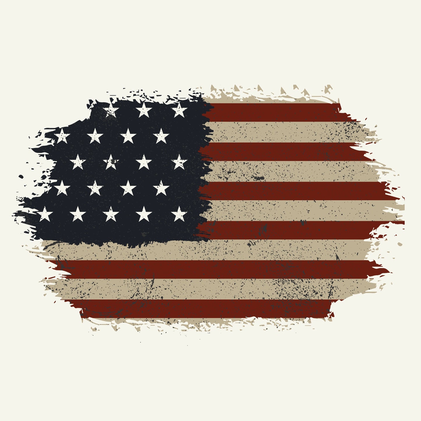 Distressed American Flag Design – Vintage Grunge USA Artwork