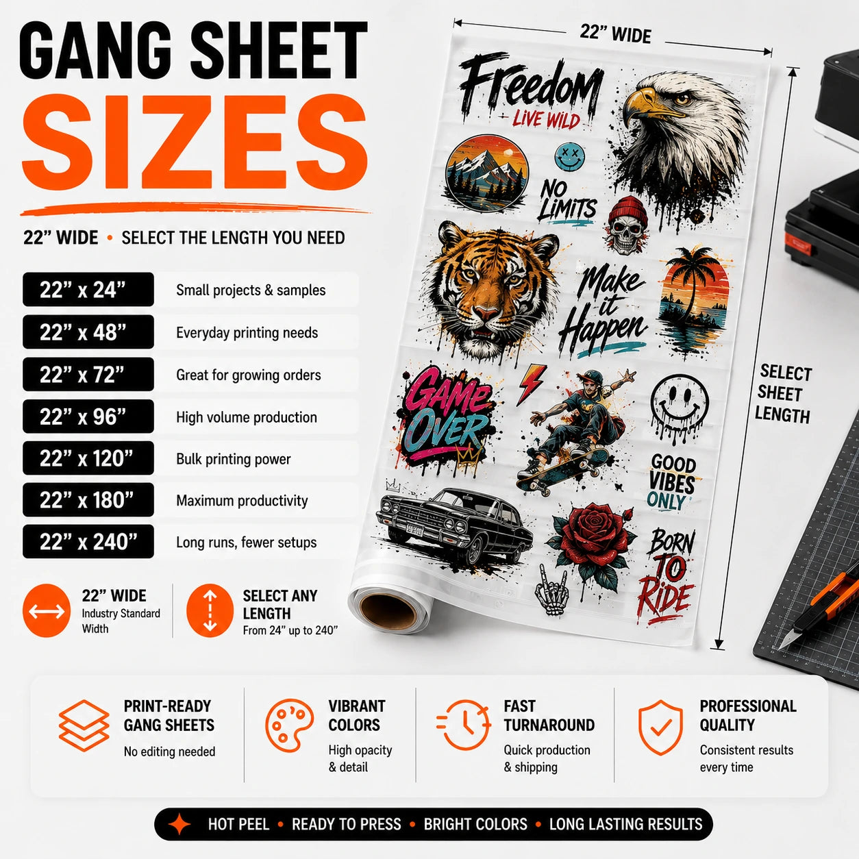 DTF Gang Sheet Upload – Hot Peel Custom Transfers