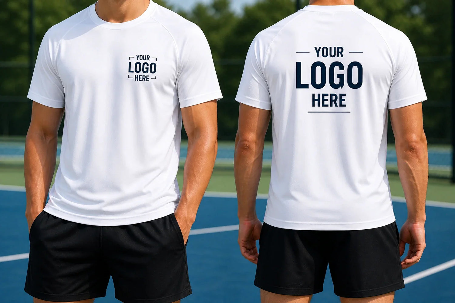 Custom performance t-shirts with logo printing moisture wicking athletic shirts for sports teams and activewear
