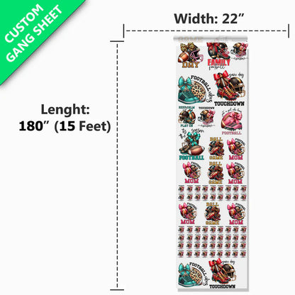 22" UV DTF Gang Sheet | Custom Upload File Stickers