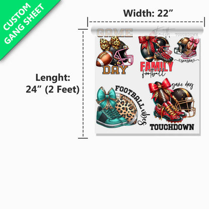22" UV DTF Gang Sheet | Custom Upload File Stickers