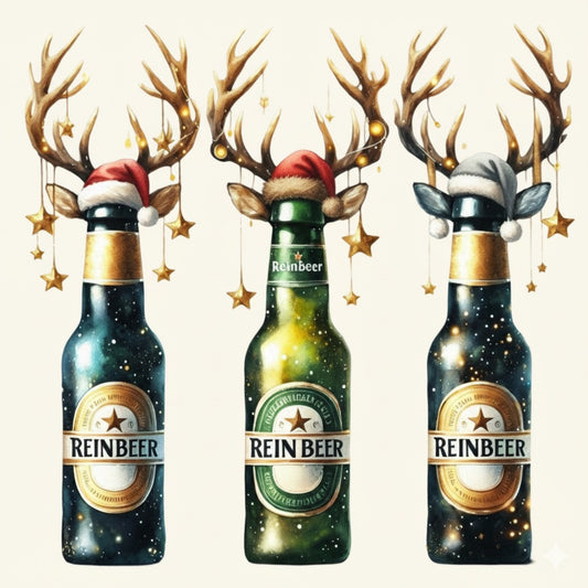 Reinbeer Christmas Design – Funny Holiday Beer Artwork