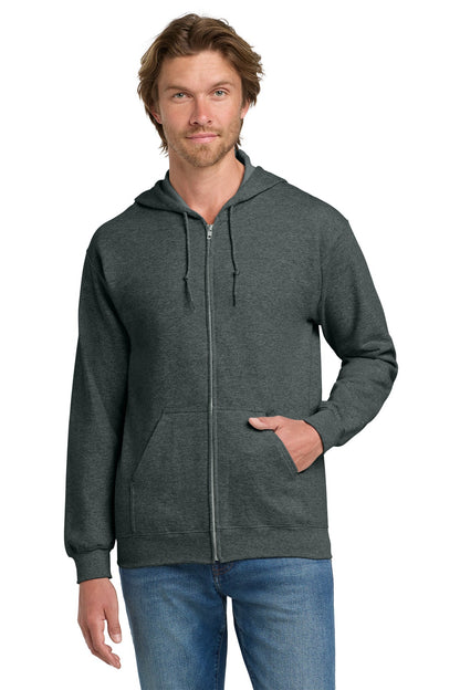 Custom unisex heavy blend full-zip hooded sweatshirt for personalized designs