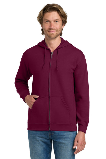 Custom unisex heavy blend full-zip hooded sweatshirt for personalized designs
