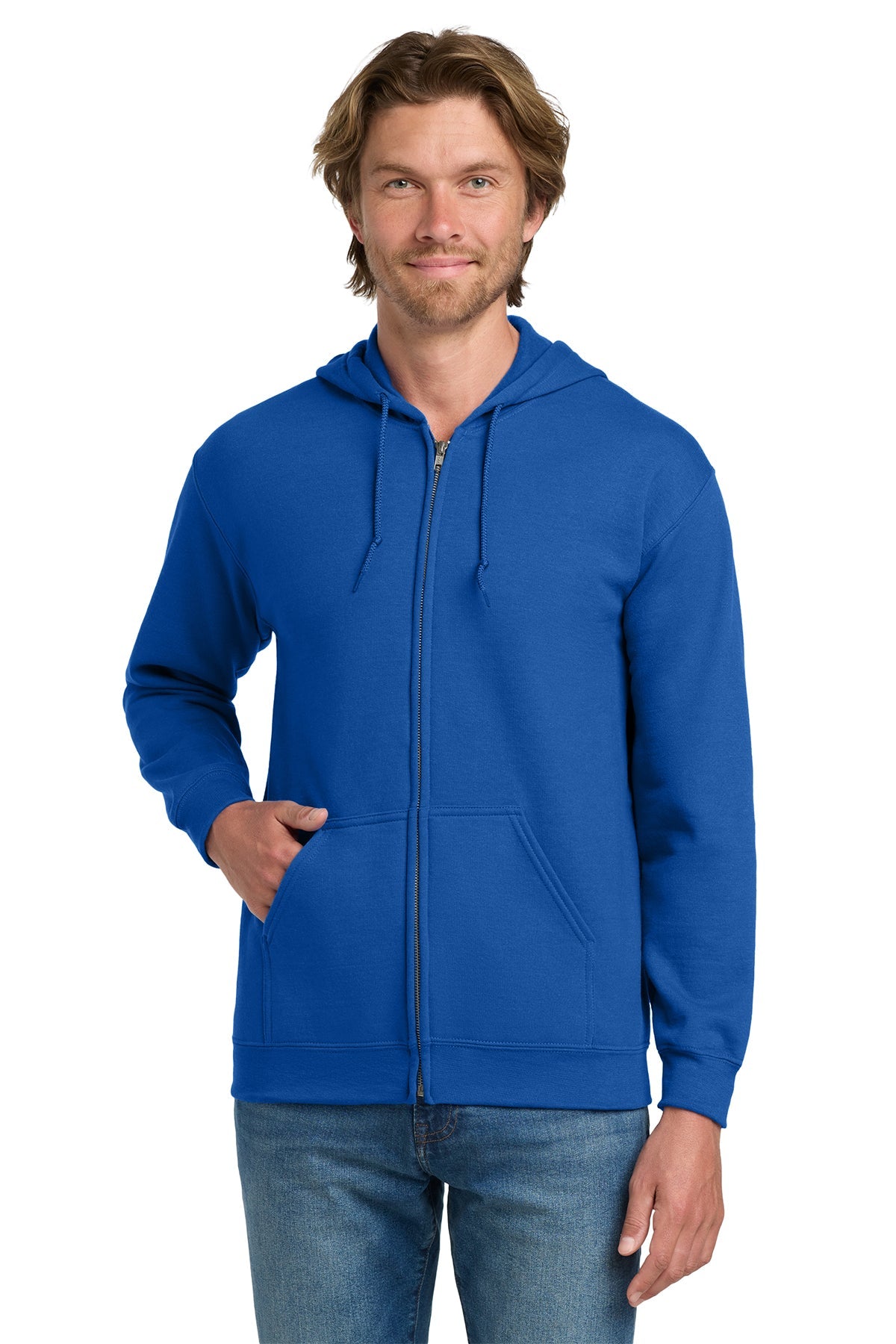 Custom unisex heavy blend full-zip hooded sweatshirt for personalized designs