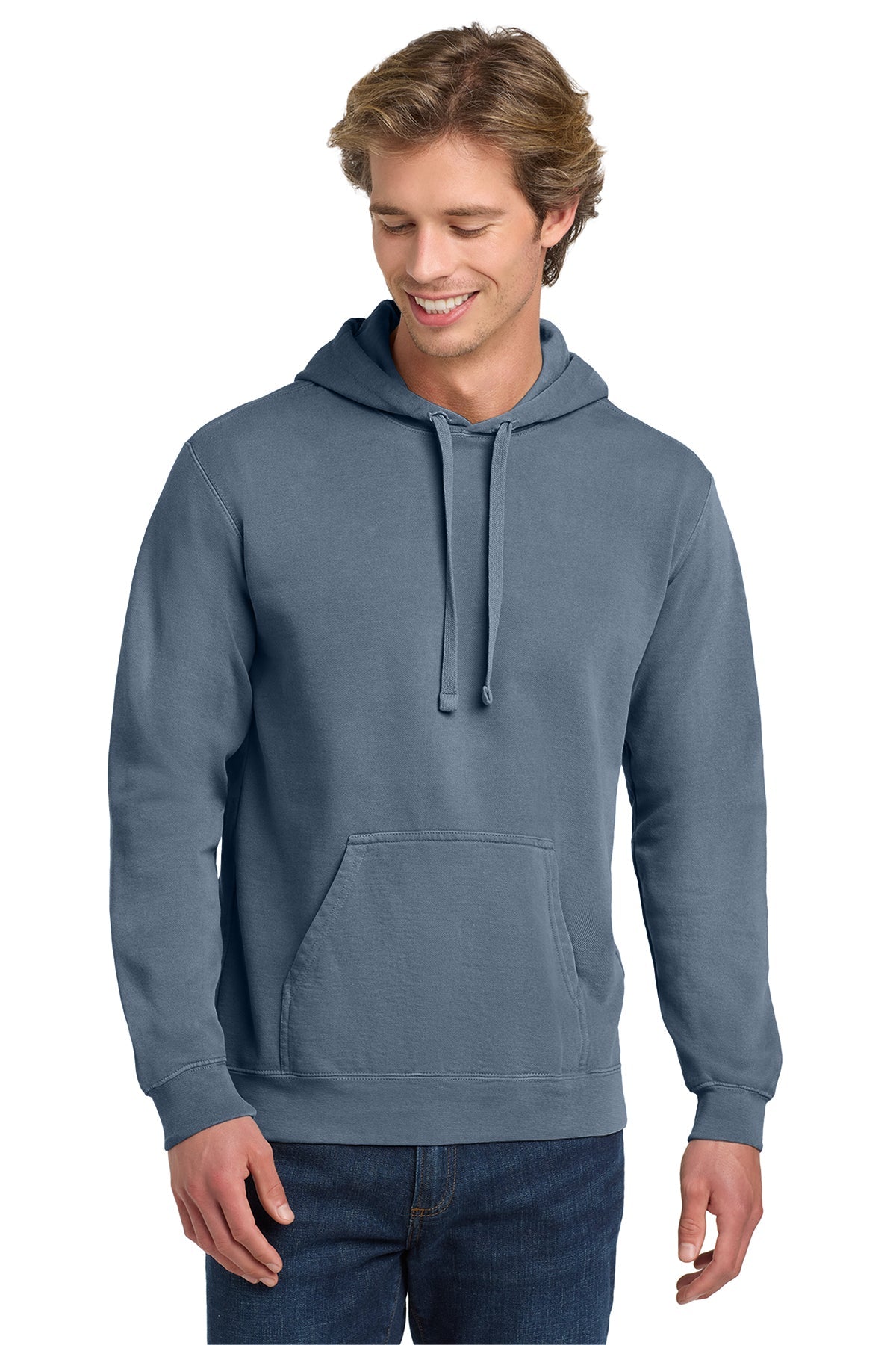 Custom unisex Comfort Colors 1567 hoodie with garment-dyed finish