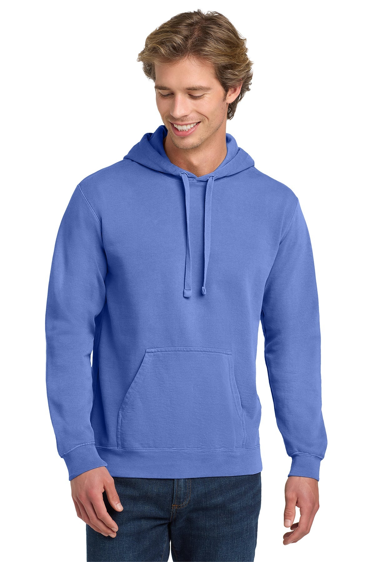 Custom unisex Comfort Colors 1567 hoodie with garment-dyed finish