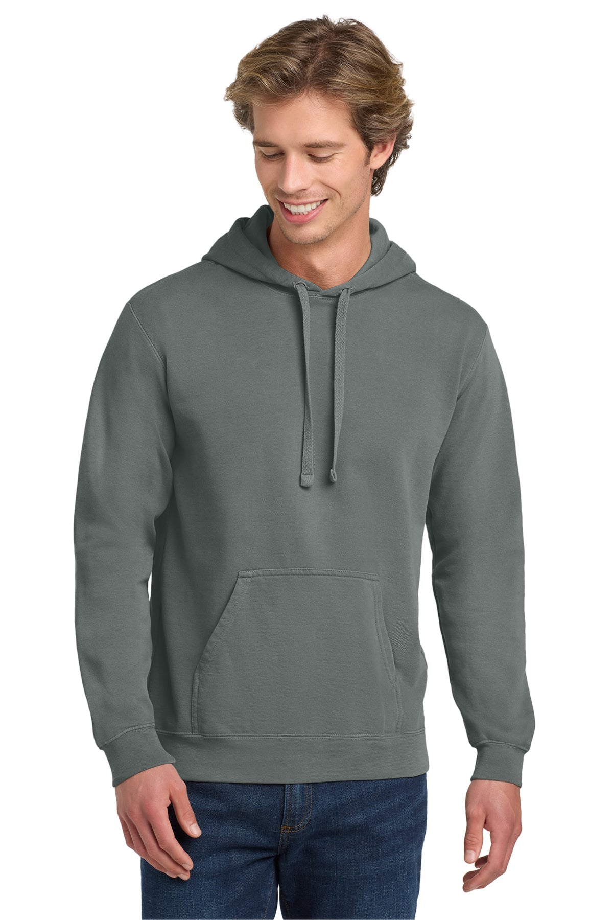 Custom unisex Comfort Colors 1567 hoodie with garment-dyed finish