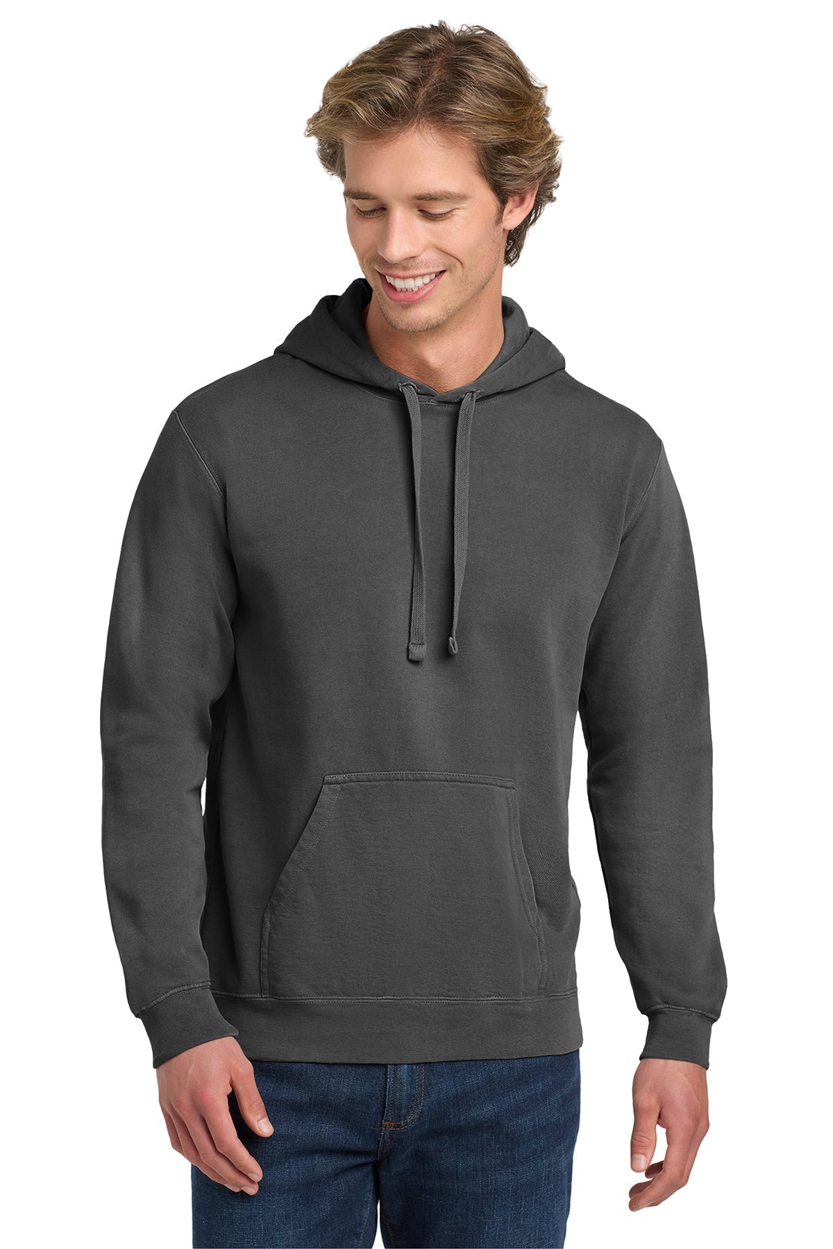 Custom unisex Comfort Colors 1567 hoodie with garment-dyed finish
