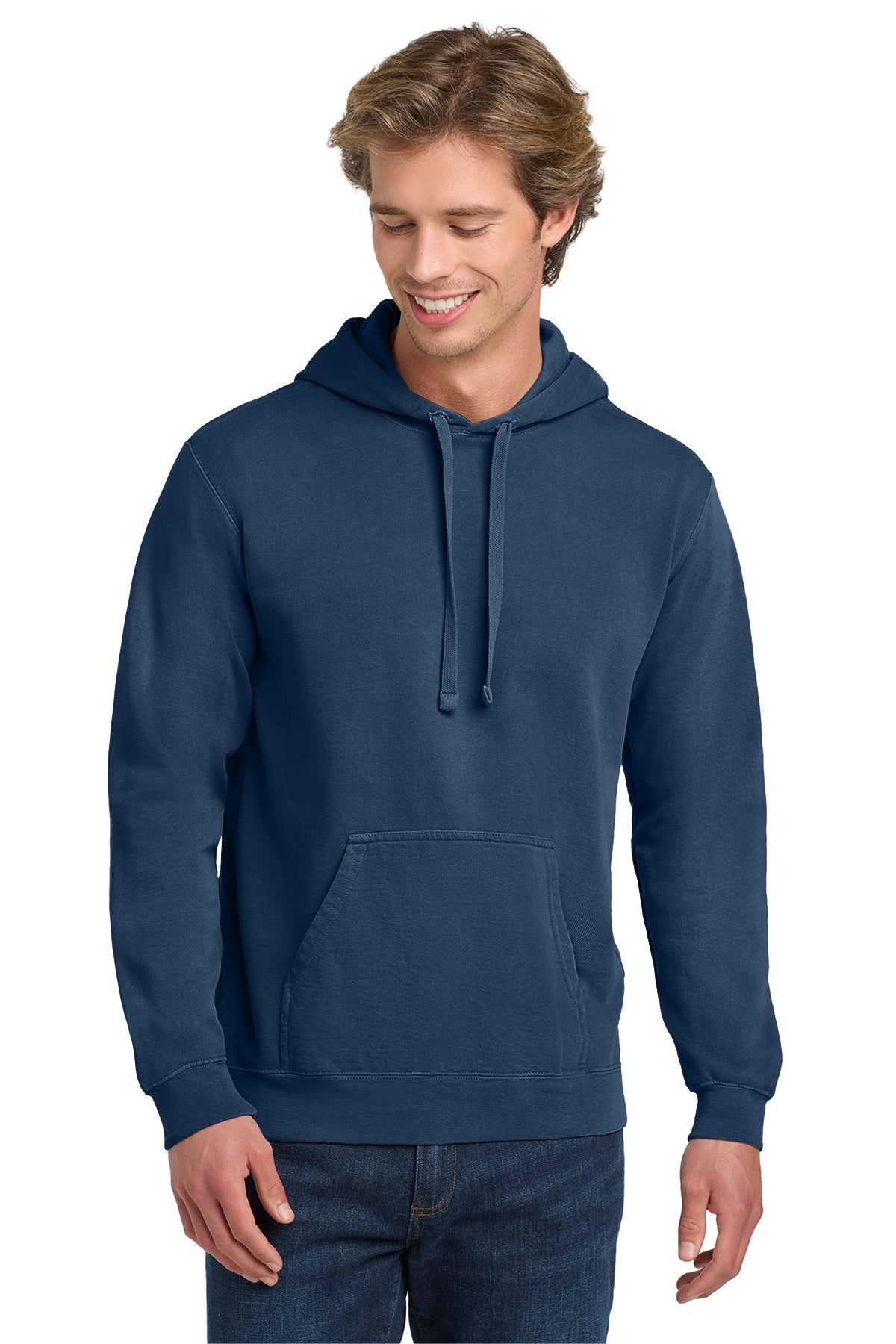 Custom unisex Comfort Colors 1567 hoodie with garment-dyed finish