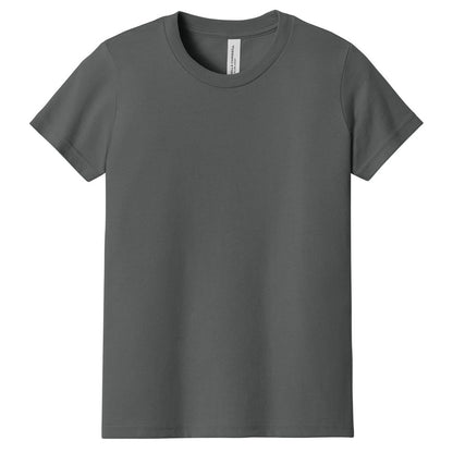 Custom printed BELLA+CANVAS 3001Y youth jersey t-shirt for kids in multiple colors