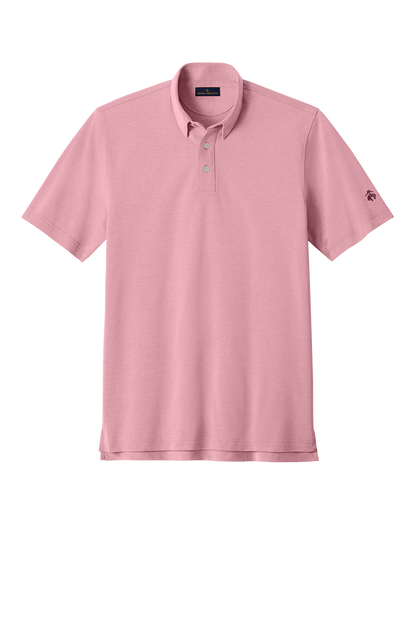 Custom Brooks Brothers Pinpoint Pique Dress Polo with Logo | No Minimum