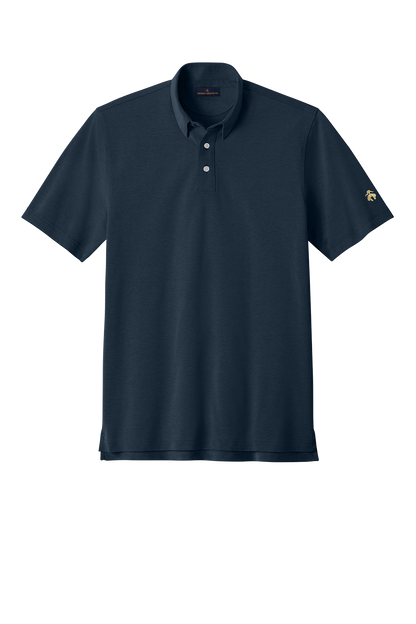 Custom Brooks Brothers Pinpoint Pique Dress Polo with Logo | No Minimum