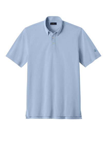 Custom Brooks Brothers Pinpoint Pique Dress Polo with Logo | No Minimum