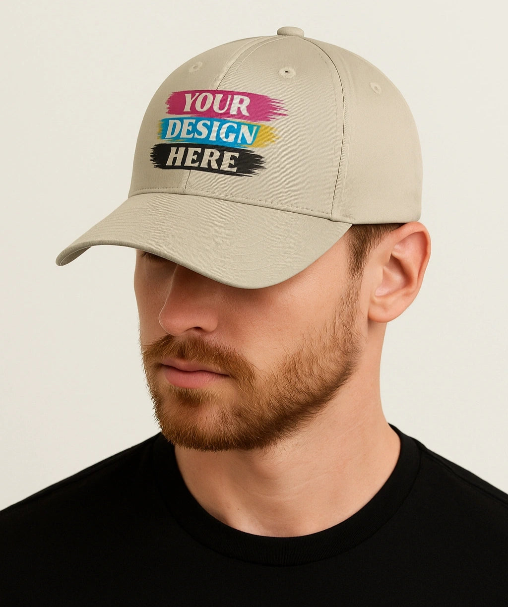 Custom Printed Six-Panel Unstructured Twill Cap