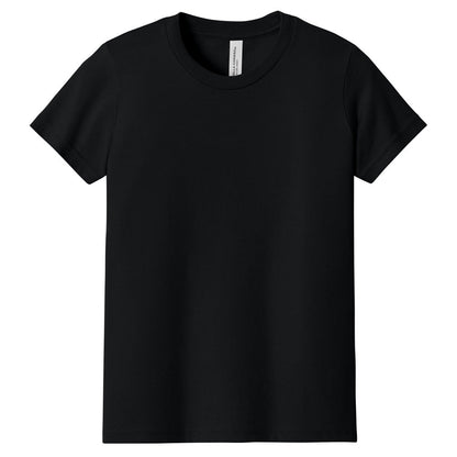 Custom printed BELLA+CANVAS 3001Y youth jersey t-shirt for kids in multiple colors