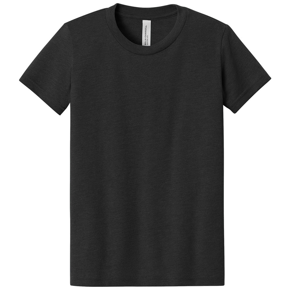 Custom printed BELLA+CANVAS 3001Y youth jersey t-shirt for kids in multiple colors