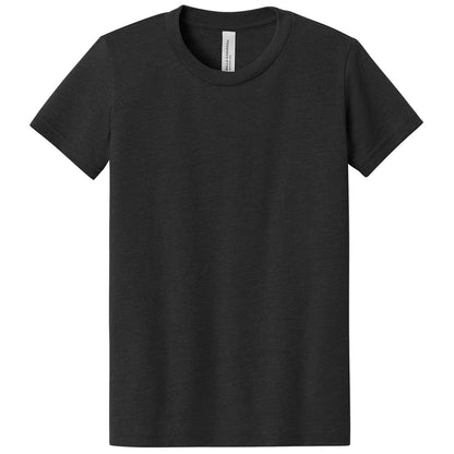 Custom printed BELLA+CANVAS 3001Y youth jersey t-shirt for kids in multiple colors