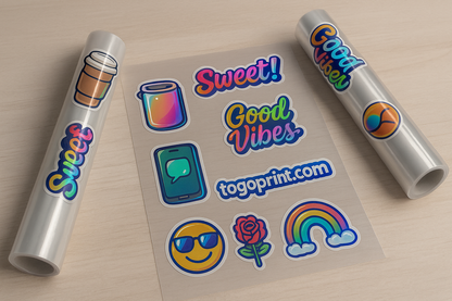 Ready to apply UV DTF stickers vibrant and durable