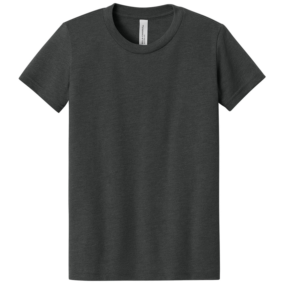 Custom printed BELLA+CANVAS 3001Y youth jersey t-shirt for kids in multiple colors