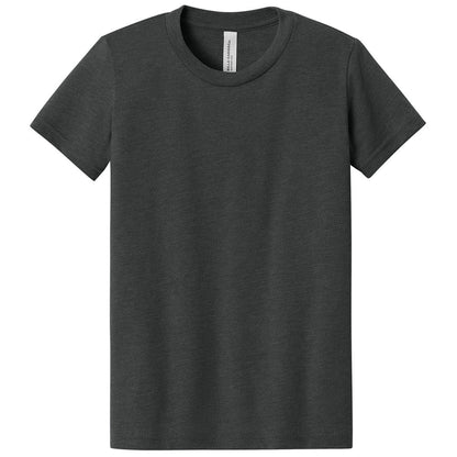 Custom printed BELLA+CANVAS 3001Y youth jersey t-shirt for kids in multiple colors