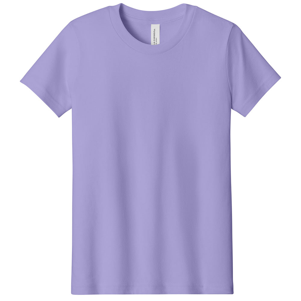 Custom printed BELLA+CANVAS 3001Y youth jersey t-shirt for kids in multiple colors