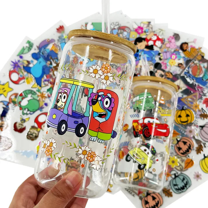 High quality UVDTF roll film A+B for detailed print graphics