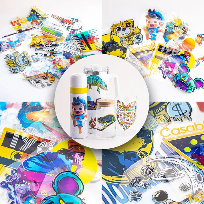 UV DTF Stickers by Size | Custom 3D Stickers