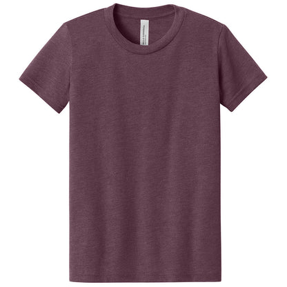 Custom printed BELLA+CANVAS 3001Y youth jersey t-shirt for kids in multiple colors