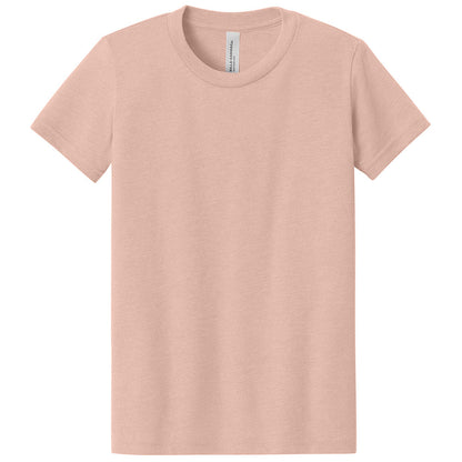 Custom printed BELLA+CANVAS 3001Y youth jersey t-shirt for kids in multiple colors