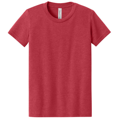 Custom printed BELLA+CANVAS 3001Y youth jersey t-shirt for kids in multiple colors