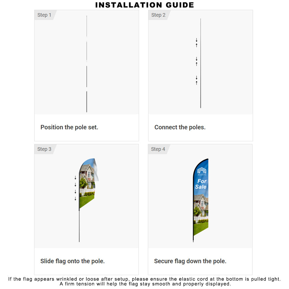 Custom Feather Convex Flags with Pole Set and Base Options