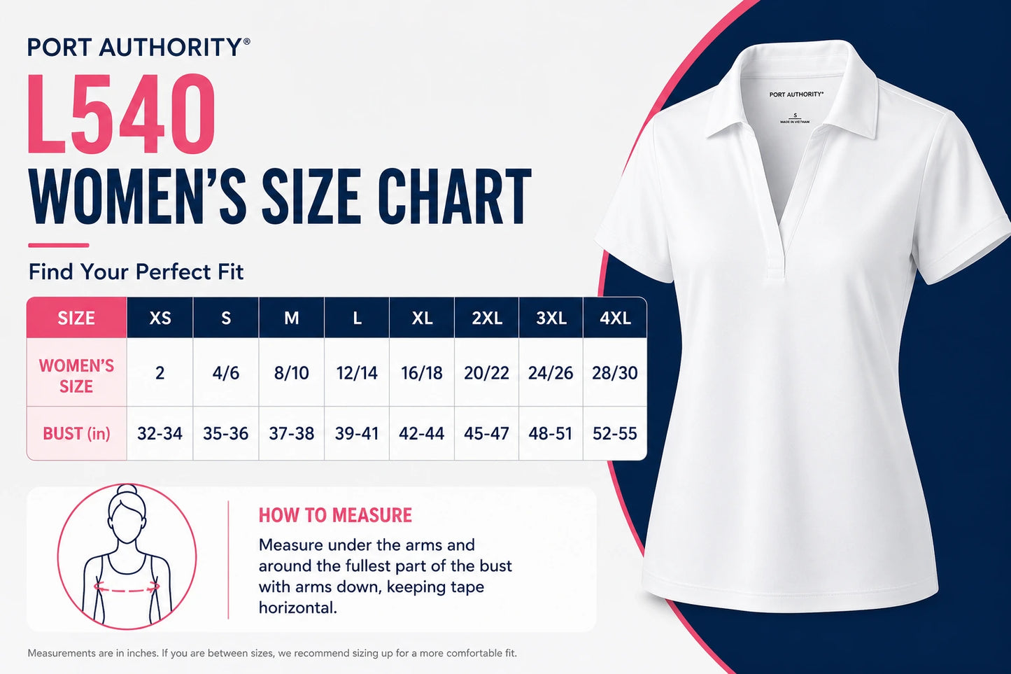 Custom Women's Logo Polo Shirt | Business Uniform Polo | Port Authority L540