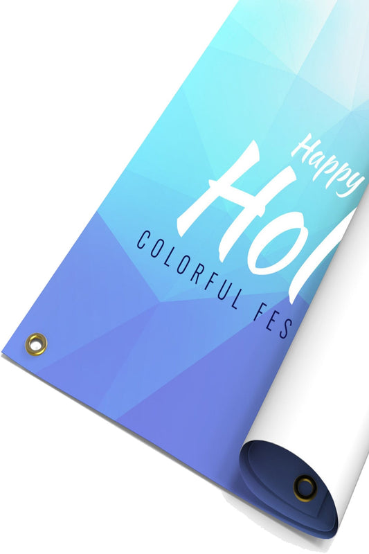 Custom Indoor Smooth Vinyl Banner Full Color UV Printed