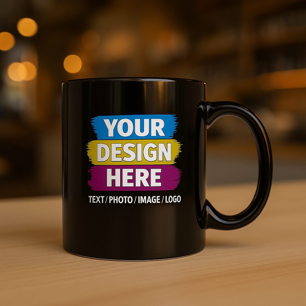 Custom Printed 11oz Multicolor Ceramic Mug – Personalized Coffee Cup