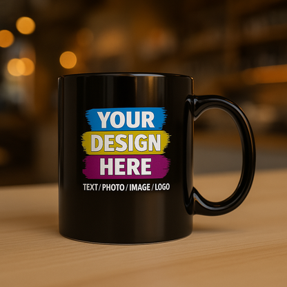 Custom Printed 11oz Multicolor Ceramic Mug – Personalized Coffee Cup