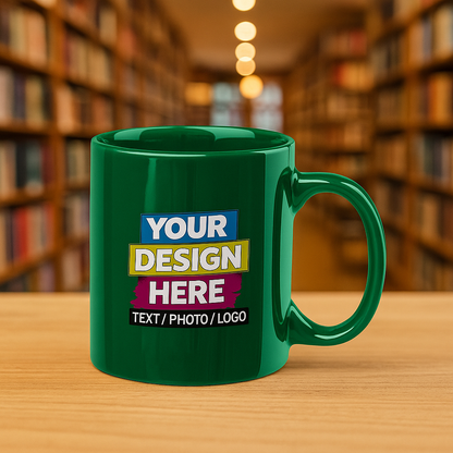 Custom Printed 11oz Multicolor Ceramic Mug – Personalized Coffee Cup