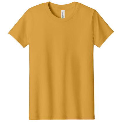 Custom printed BELLA+CANVAS 3001Y youth jersey t-shirt for kids in multiple colors