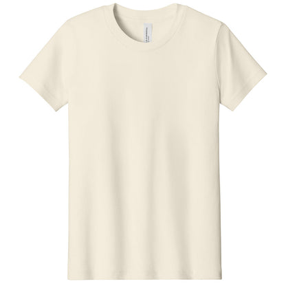 Custom printed BELLA+CANVAS 3001Y youth jersey t-shirt for kids in multiple colors