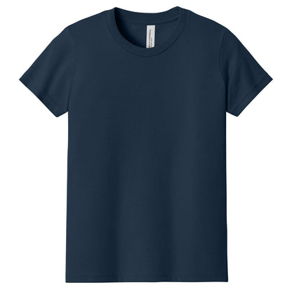 Custom printed BELLA+CANVAS 3001Y youth jersey t-shirt for kids in multiple colors