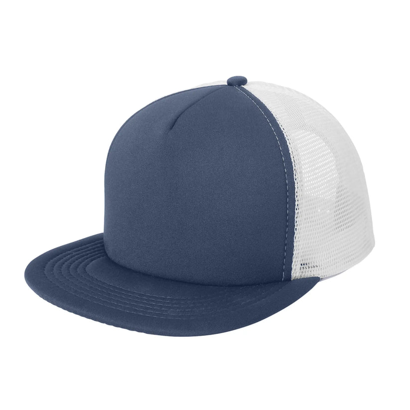 Custom Printed Flat Bill Snapback Trucker Cap - District (DT624)