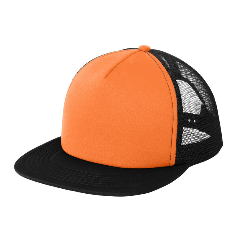 Custom Printed Flat Bill Snapback Trucker Cap - District (DT624)