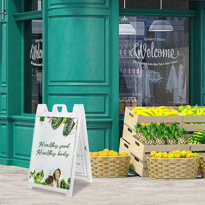 Custom Deluxe Signicade A-Frame Sidewalk Sign with UV Printed Graphics