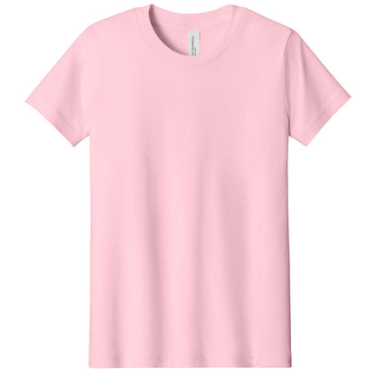 Custom printed BELLA+CANVAS 3001Y youth jersey t-shirt for kids in multiple colors
