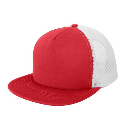 Custom Printed Flat Bill Snapback Trucker Cap - District (DT624)