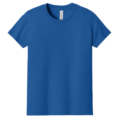 Custom printed BELLA+CANVAS 3001Y youth jersey t-shirt for kids in multiple colors