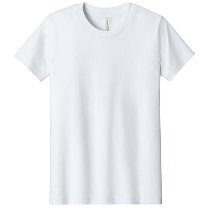 Custom printed BELLA+CANVAS 3001Y youth jersey t-shirt for kids in multiple colors